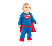 Amscan Déguisement Superman Classique de Warner Bros 9906713 Bébé 12-18 mois Unisexe Bleu
