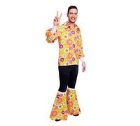 Kit Déguisement Chemise Couvre Bottes Hippie Homme Jaune
