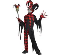 Amscan Krazed Bouffon Evil Effrayant Psycho Clown Fou Enfants Halloween Costume