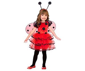 amscan- Ladybird 1-2 yrs Déguisement, Girls, 9904182, Rouge/Noir - Version Anglaise