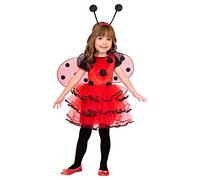 amscan- Ladybird 2-3 yrs Déguisement, Girls, 9904183, Rouge/Noir - version anglaise