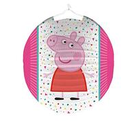 Amscan Lampion Peppa Pig 9907262 - en Papier - 25 cm - Décoration pour Anniversaire d'enfant, Rose