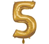 AMSCAN Large Number 5 Ballon en plastique N3 0