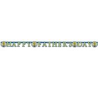 Amscan - Lettre - Drapeau, Fête des pères SG26151 (taille unique) (jaune/bleu)