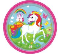 Amscan Licorne Party Assiettes (8) SG13508 (23 cm) (Multicolore)