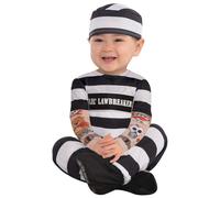 Amscan Lil' Law Breaker Costume De Prisonnier Pour Bébé Mignon Pour Halloween