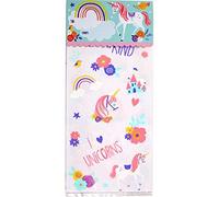 amscan Lot de 20 sacs en cellophane licorne magique, 370829, Roses