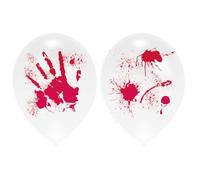 Amscan Lot de 4 ballons en latex avec mains es - Blanc - 9901843