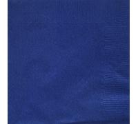 Amscan Lot de 50 serviettes de table 2 plis pour enfants, bleu roi vif, 600 pièces