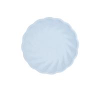 Amscan - Lot de 6 assiettes rondes Vert Decor, 18,8 cm, blue, Vaisselle de fête en matières premières Rapidement renouvelables, pour Les Anniversaires, Les barbecues, Les jubilés, etc.