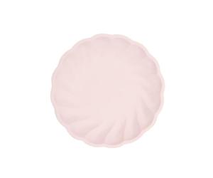 Amscan - Lot de 6 assiettes rondes Vert Decor, 18,8cm, rose, Vaisselle de fête en matières premières Rapidement renouvelables, pour Les Anniversaires, Les barbecues, Les jubilés, etc.