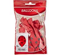 amscan Lot de 6 Ballons Motif Coccinelle