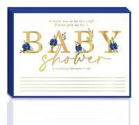 amscan Lot de 8 invitations Jumbo Deluxe It's A Boy - 15,2 x 20,3 cm | Lot de 8 cartes d'invitation doublées bleues pour une célébration parfaite avec style