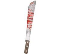 Amscan machette 20 x 1 cm argent / rouge Rood G