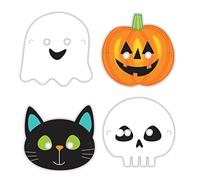Amscan Masques Halloween en carton x 4