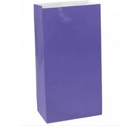 Amscan - Mini sacs de fête en papier pack de 12 SG29244 (taille unique) (Violet)