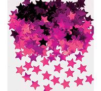 Amscan Mini Stars Confetti, 1/4 oz., Pink