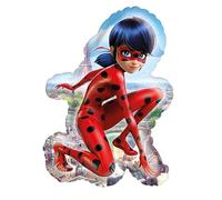 Amscan Miraculous Ballon de fête Rond Standard en Aluminium, 3796475, Multicolore