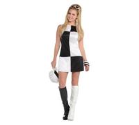 Amscan Mod 60 ' S Costume Femme - Robe + Chapeau + Lunettes