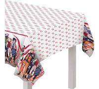amscan Nappe en Plastique Multicolore Naruto (137,2 x 243,8 cm) - Parfait pour Les Anniversaires et Les fêtes d'enfants