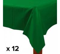 Nappe synthétique Amscan, rectangulaire, paquet de 12 SG13697 (137 x 274 cm) (Vert festif)