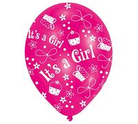 Amscan Nouveau Design It's a Girl Rose - 6 pièces