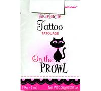Amscan - "On The Prowl" tatouage temporaire Bachelorette SG35089 (taille unique) (Noir)