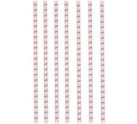 Amscan pailles flamant flamant 12 pièces rose/blanc Roze