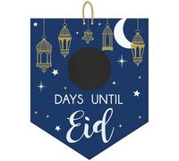 Amscan Panneau MDF à suspendre Days Until Eid avec tableau noir circulaire 242165