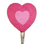 piñata à tirer coeur rose amour 49.4x47.9x9.3cm