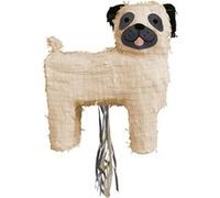 Amscan piñata Dog junior 34 x 37 x 14 cm papier blanc/noir Wit