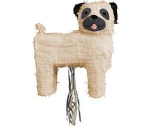 Amscan piñata Dog junior 34 x 37 x 14 cm papier blanc/noir Wit