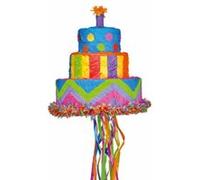 Amscan piñata gâteau d'anniversaire arc-en-ciel 30x33 cm Multicolor G