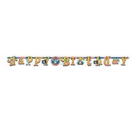 Amscan - Pirate - Drapeau, Joyeux anniversaire - Carton SG30957 (Taille unique) (Coloré)