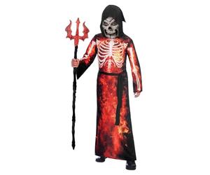 Amscan (PKT 9905058 Costume de faucheuse de feu pour garçon 12-14 ans