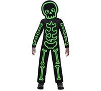amscan (PKT) (9907098) Costume de squelette pour enfant phosphorescent (10-12 ans)