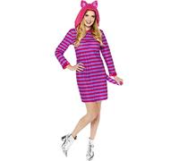 amscan (PKT) (9909938) Costume de chat du Cheshire pour femme Taille M
