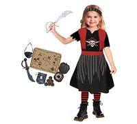 amscan (PKT 9911445 Costume de pirate pour fille 3-4 ans