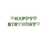 amscan (PKT) Bannière de Lettres pour Enfant Motif Football 2 m x 15 cm
