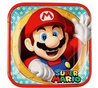 Assiettes jetables - AMSCAN - Super Mario - 23 cm - Multicolore - 8 pièces