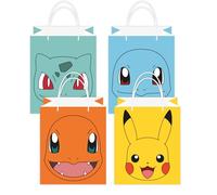 Amscan Pokémon 9917109 Lot de 8 sacs surprise en papier kraft pour fête d'anniversaire d'enfant
