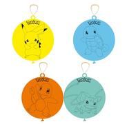 amscan- Lot de 4 Ballons Pokémon sous Licence Officielle pour fête d'anniversaire d'enfant 40,6 cm, 9917129, Multicolore