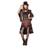 amscan Robe Steampunk pour Femme Taille 36-38 Costume Multicolore (Lot de 2)