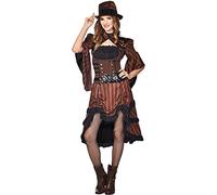 amscan Robe Steampunk pour Femme Taille 38-40 Costume Multicolore (Lot de 2)
