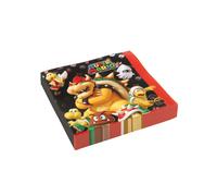 Amscan Serviette Super Mario Multicolore