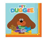 amscan- Serviettes de Table Motif Hey Duggee, 9908518, Bleu, 33 Centimeters