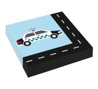 Amscan serviettes de table On the Road 33 x 33 cm noir/bleu 20 pièces Blauw G