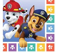 amscan- Serviettes de Table Paw Patrol, 9914237, Multicolore