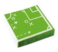Amscan serviettes de table terrain de football 20 pièces Groen, Vert G