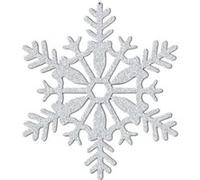 Amscan set de décoration murale Sneeuwvlok14,4 cm blanc 4 pièces Wit